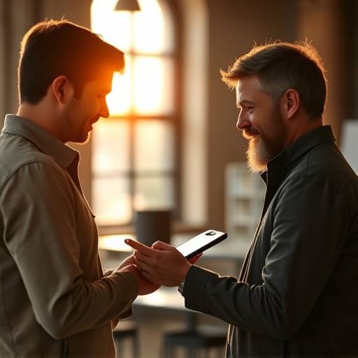 Un mentor guiando a un joven emprendedor